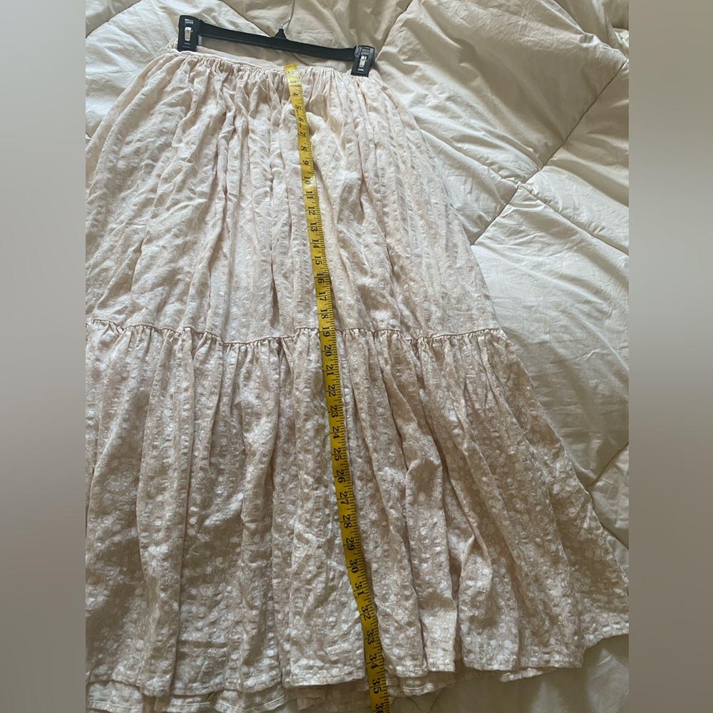 MARBLE Cream Floral Maxi Skirt - Picture 6 of 15
